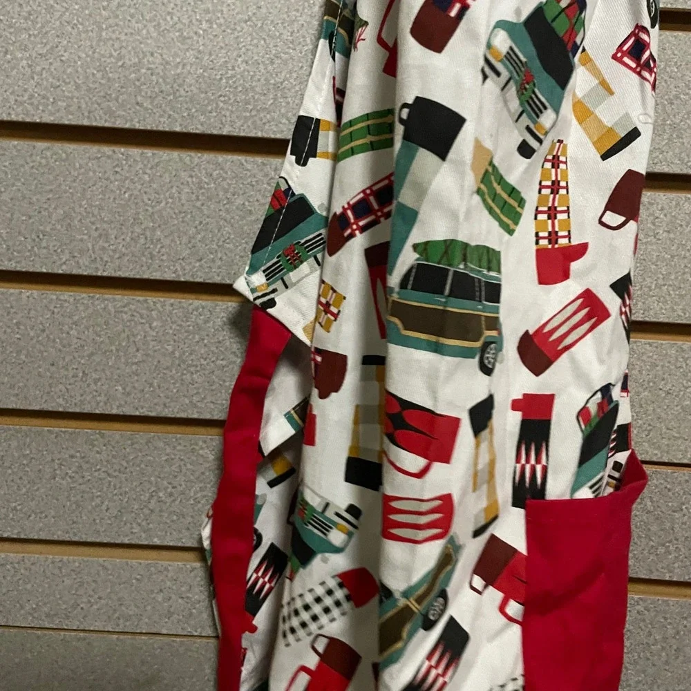 Novelty Christmas Apron Woodie Cars Coffee Mugs Holiday Kitchen‎ Cooking Baking